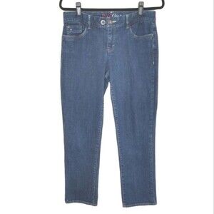 Tommy Hilfiger Spirit Crop Womens 6 Preppy Grunge Embroidery Cropped Jeans